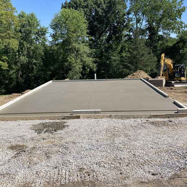Poured Concrete Garage Foundation