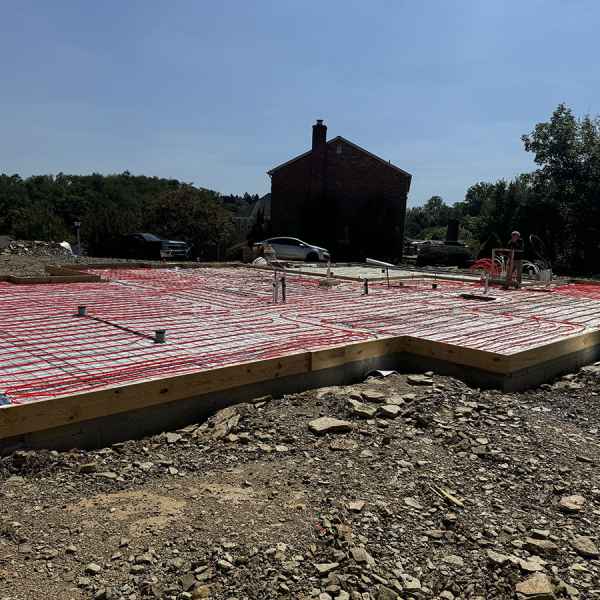 Heated Concrete Foundation Slab