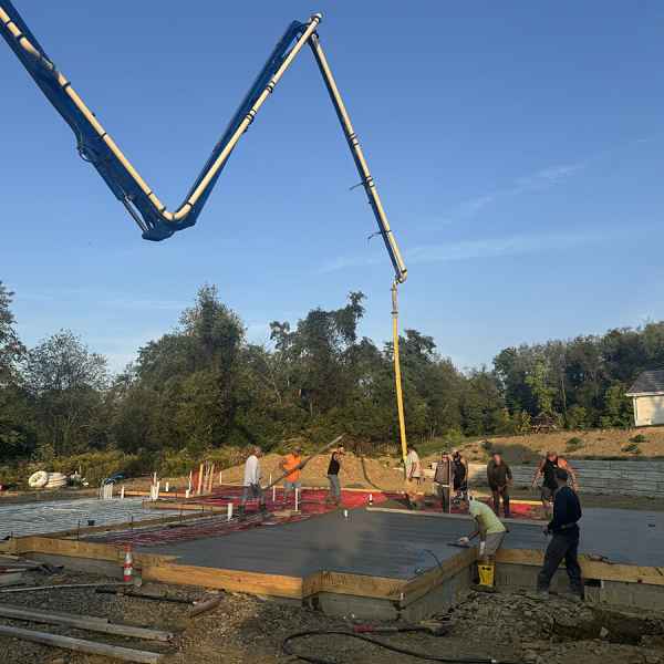Heated Concrete Foundation Slab