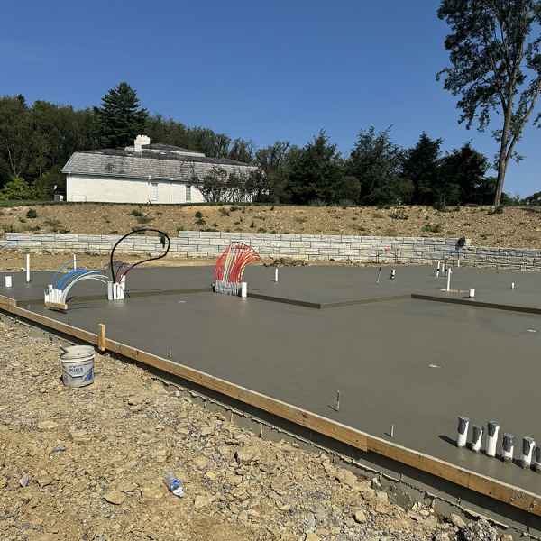 Heated Concrete Foundation Slab