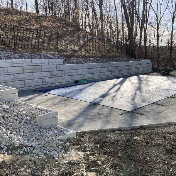 Retaining Wall and Patio