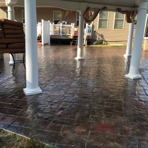Stamped Concrete Installed